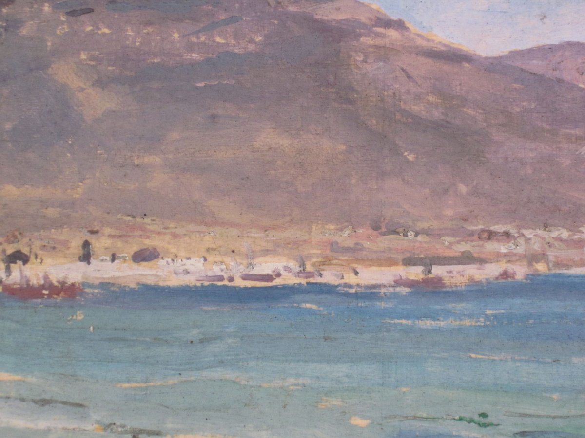 Alexandre Bailly 1866-1949 View Of Toulon-photo-2