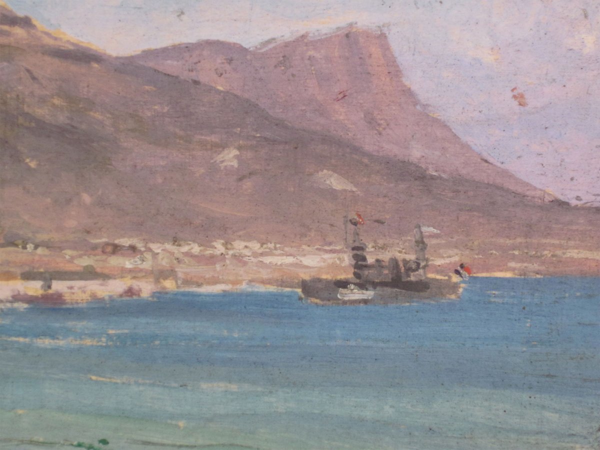 Alexandre Bailly 1866-1949 View Of Toulon-photo-3