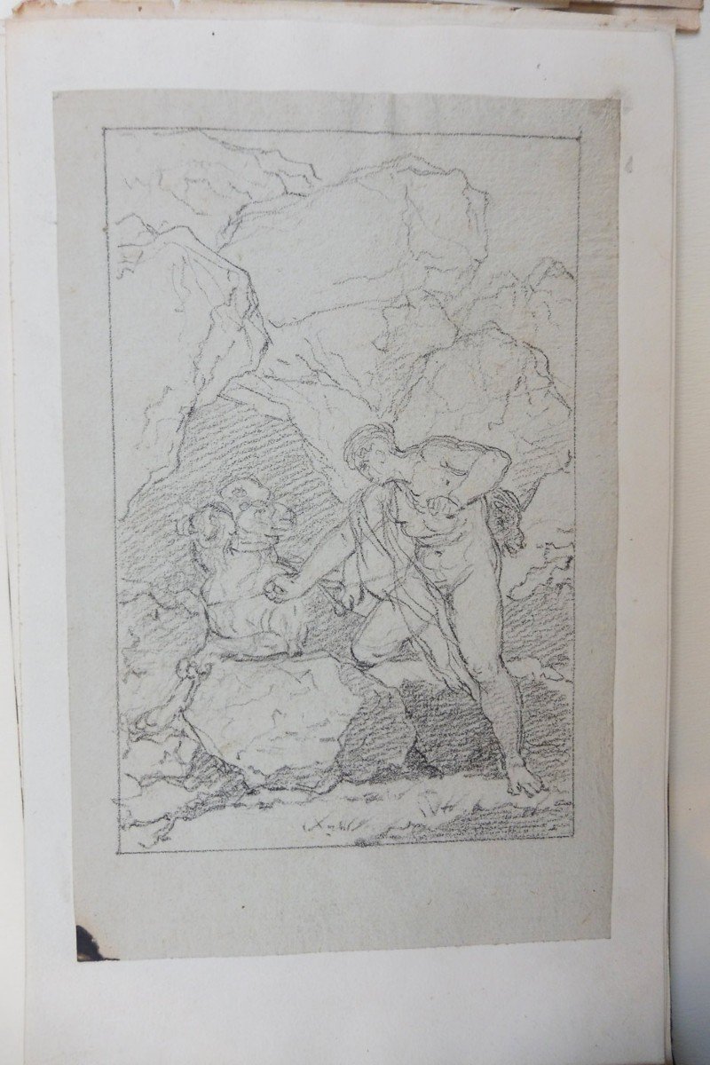 Jean-jacques Le Barbier The Elder 1738-1826 Album Of Drawings-photo-3