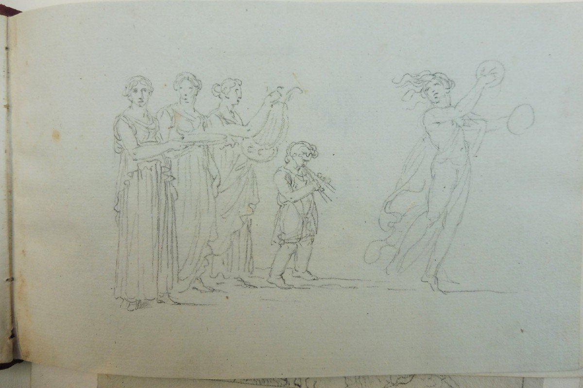 Jean-jacques Le Barbier The Elder 1738-1826 Album Of Drawings-photo-4