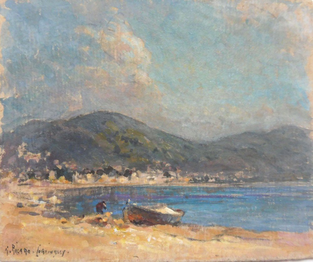 George Ricard-cordingley 1873-1939 Landscape Of The Var Oil On Paper