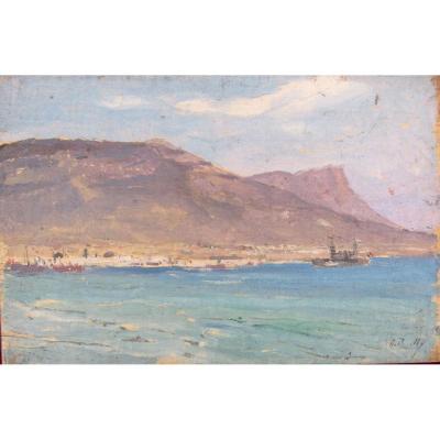 Alexandre Bailly 1866-1949 Vue De Toulon