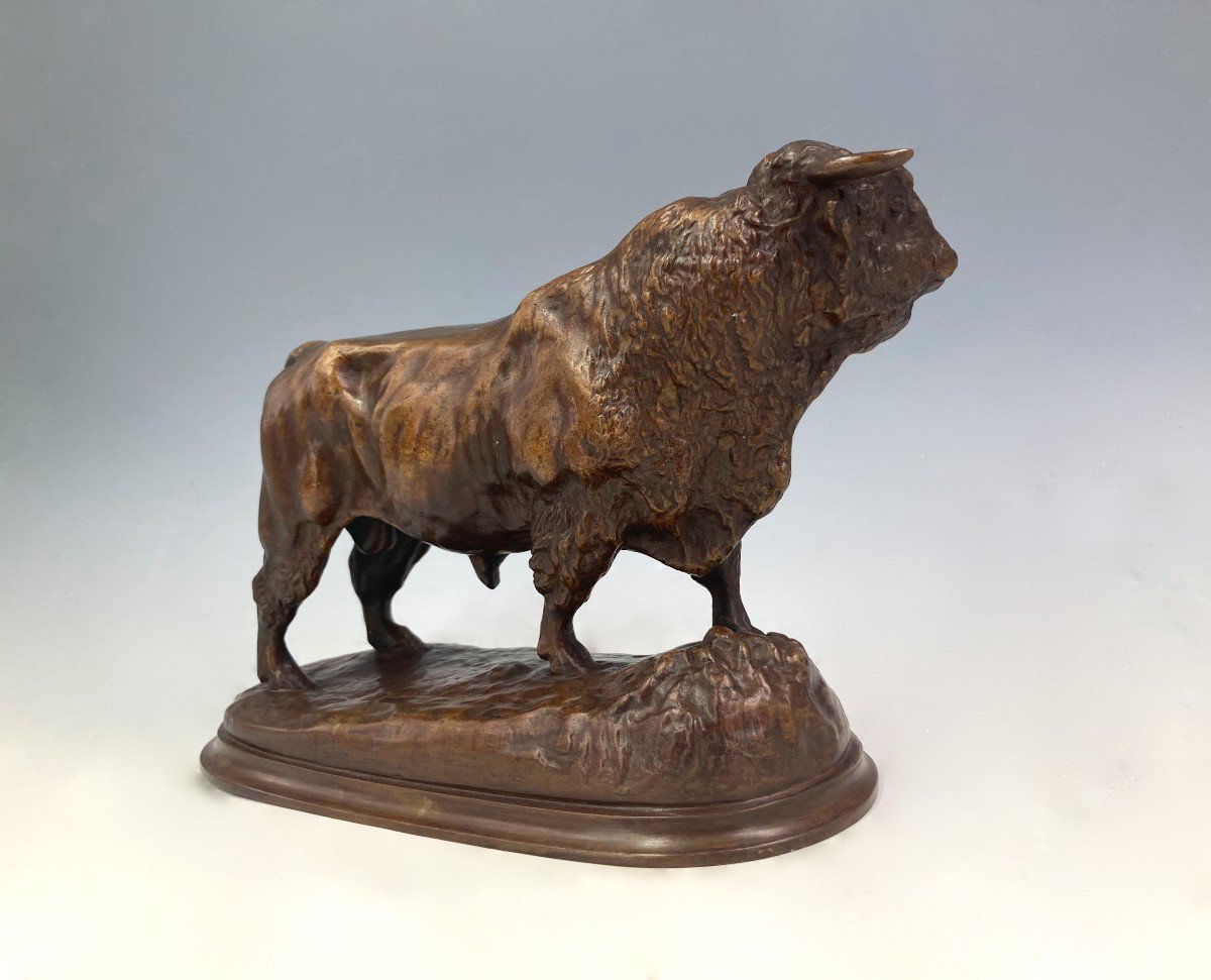 Taureau Angus - Bronze de Isidore Bonheur (1827 - 1901)-photo-1