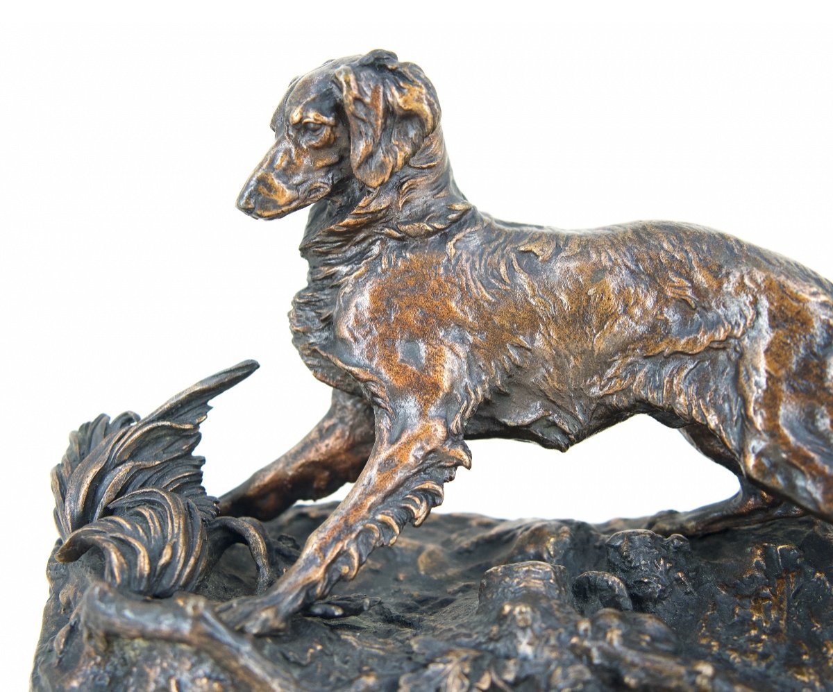 Spaniel (sylphe) - Bronze By Pierre-jules Mêne (1810 - 1879)-photo-2