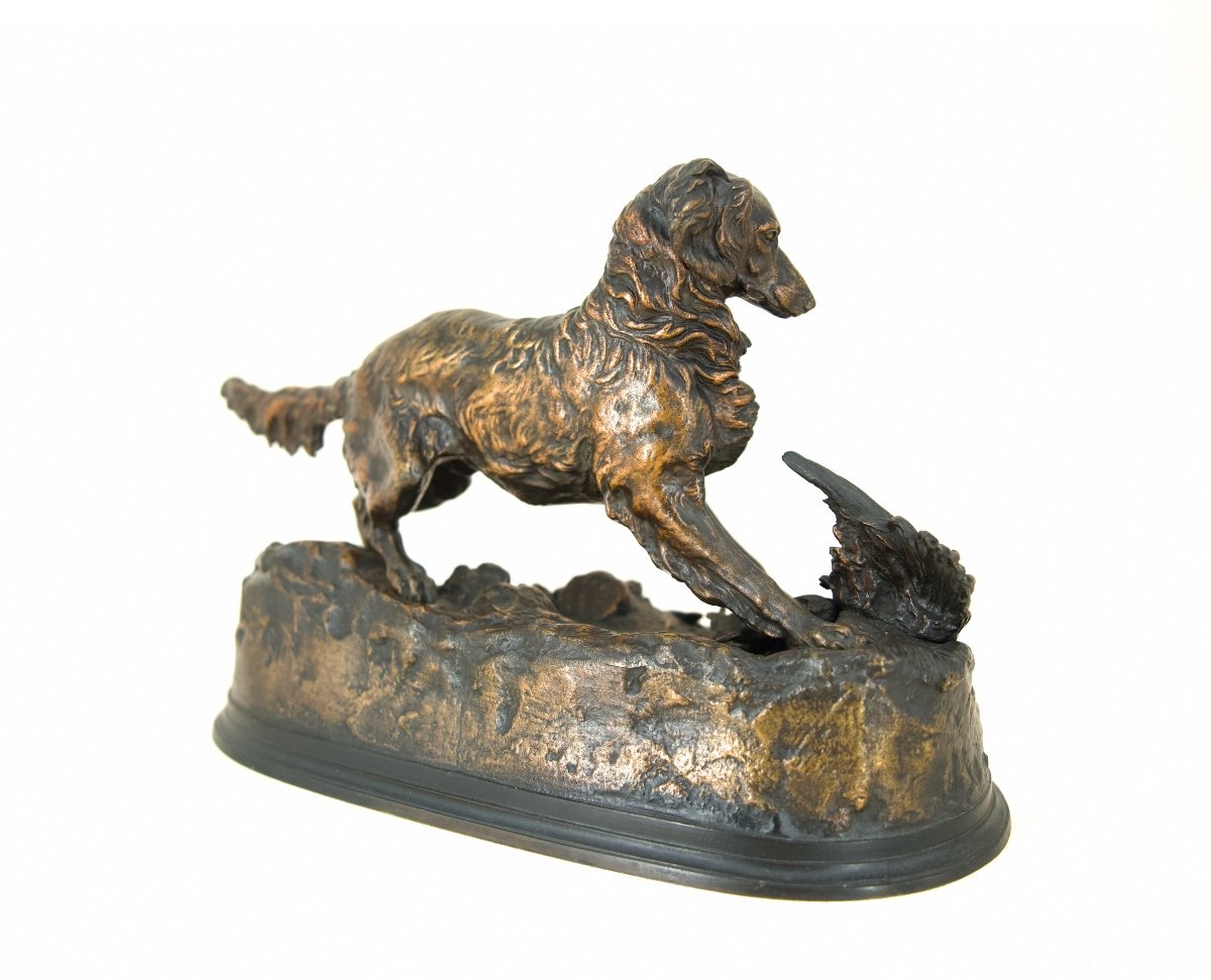 Chien épagneul (Sylphe) - Bronze de Pierre-Jules Mêne (1810 - 1879)-photo-4