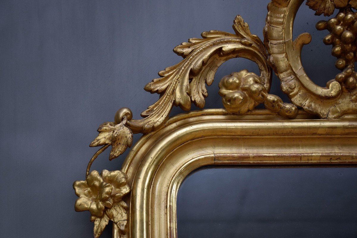 19th Century Gold Leaf Mirror Louis-philippe-photo-3