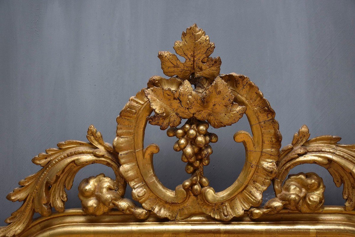 19th Century Gold Leaf Mirror Louis-philippe-photo-4