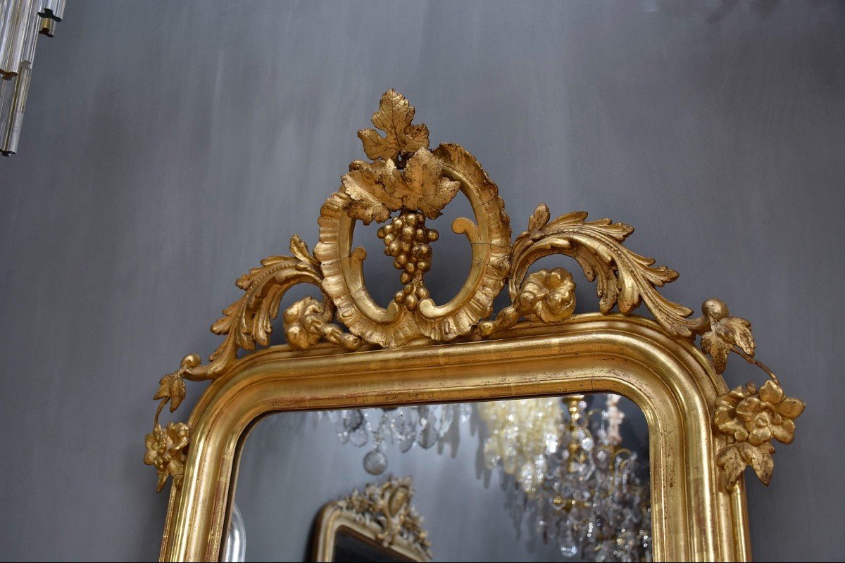 19th Century Gold Leaf Mirror Louis-philippe-photo-1