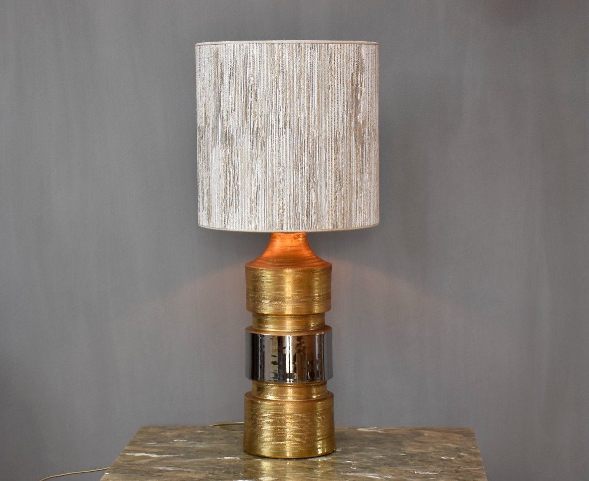 Mid-century Ceramic Table Lamp By Bitossi-photo-5