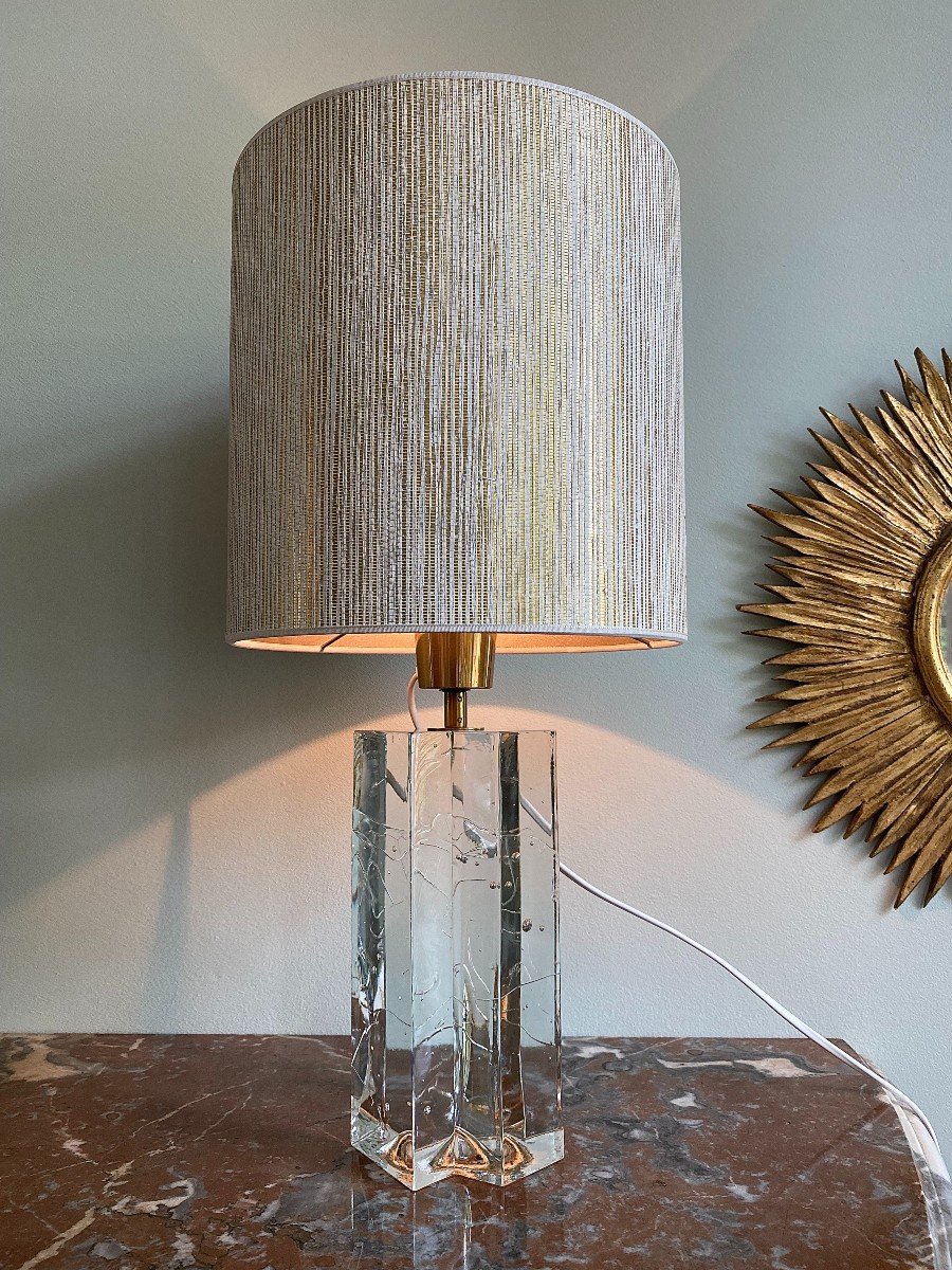 “arkipelago” Glass And Brass Table Lamp By Timo Sarpaneva