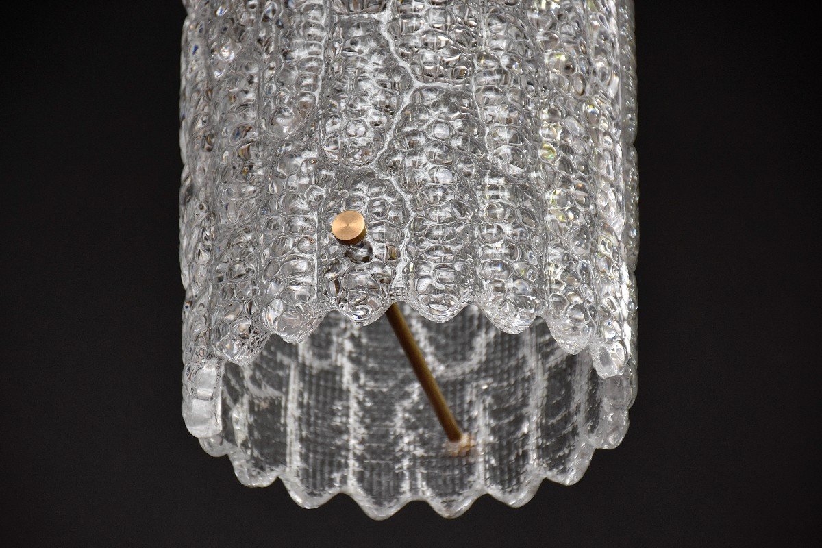 Lampes En Verre Et Laiton Du Milieu Du Siècle Par Le Designer Suédois Carl Fagerlund-photo-5