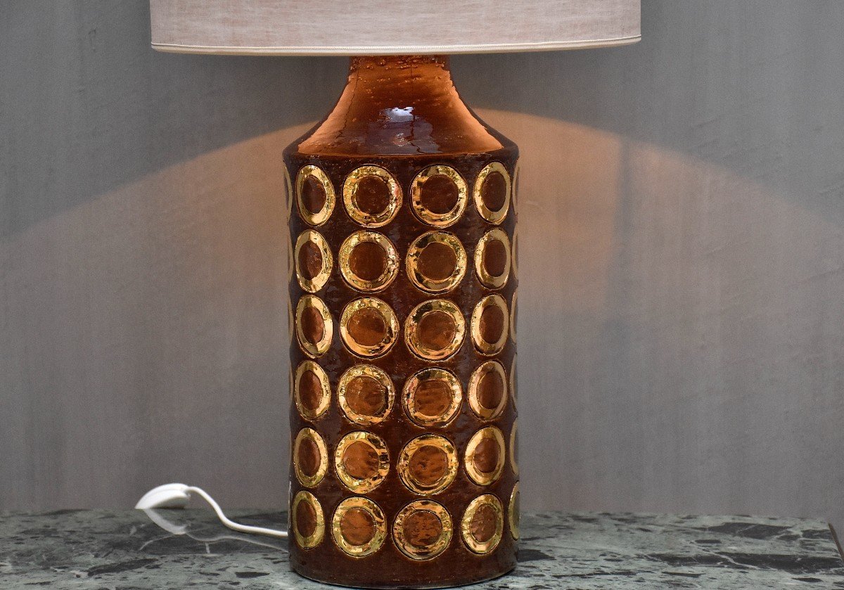 Mid-century Italian Ceramic Table Lamp By Bitossi-photo-2