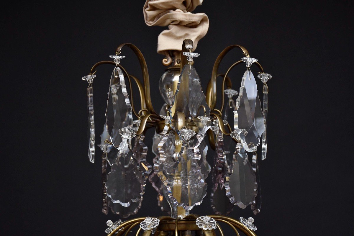 Lustre Antique En Cristal De Style Rococo-photo-2