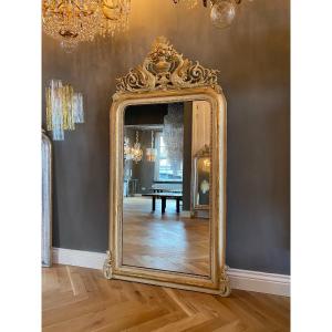 19th Century Gold Leaf Mirror Louis-philippe