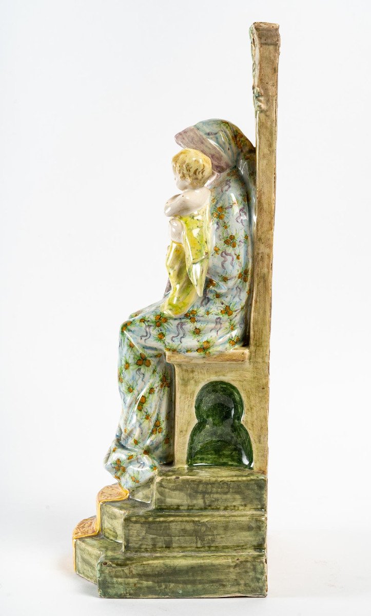 Bologna, Manufacture Angelo Minghetti- The Madonna Of The Olives, Circa 1896.-photo-4