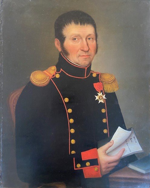 Portrait Of Officer Mr Penet, Captain Of Artillery, Oil On Canvas