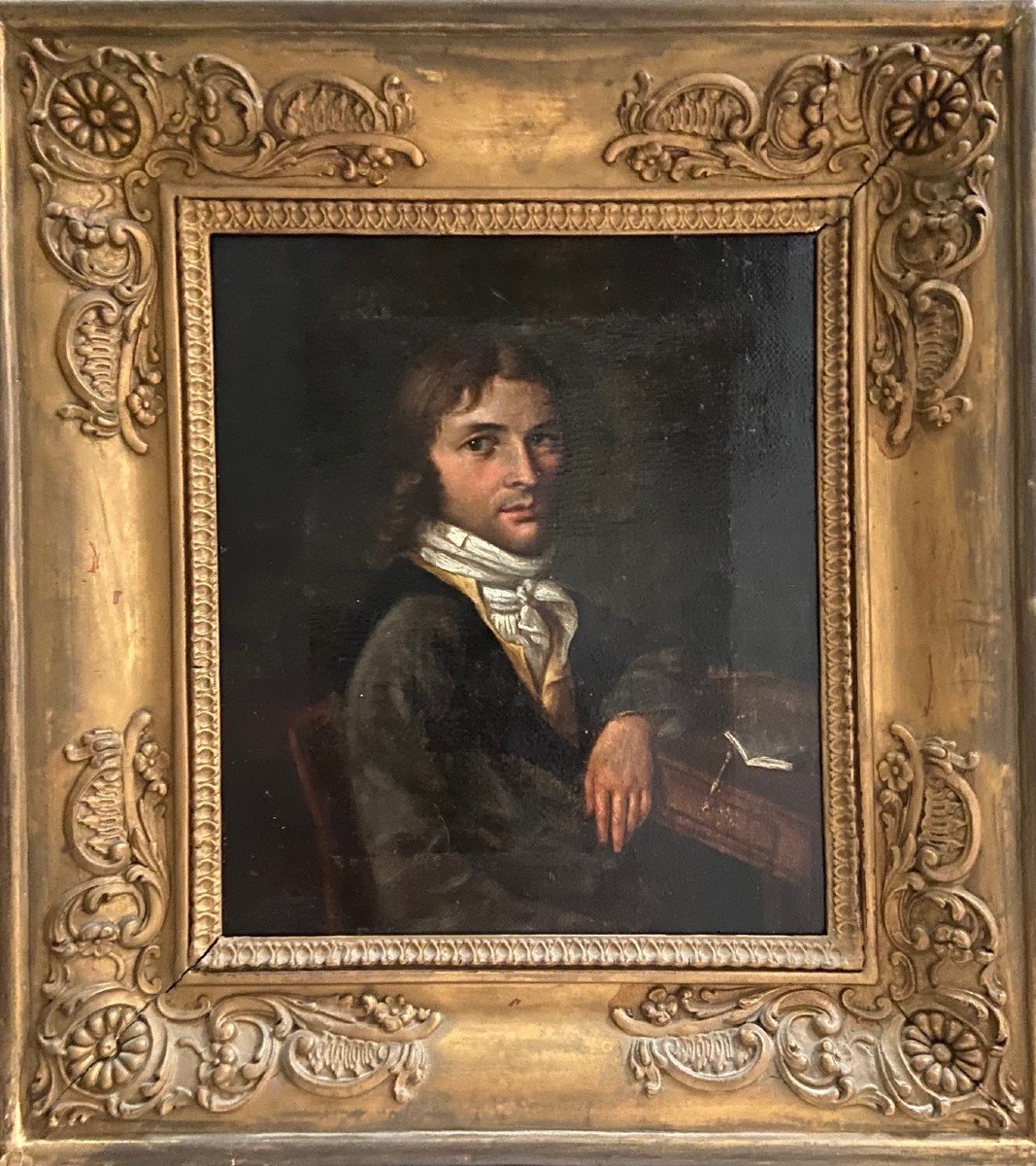 Portrait d'Homme époque Empire, Huile Sur Toile