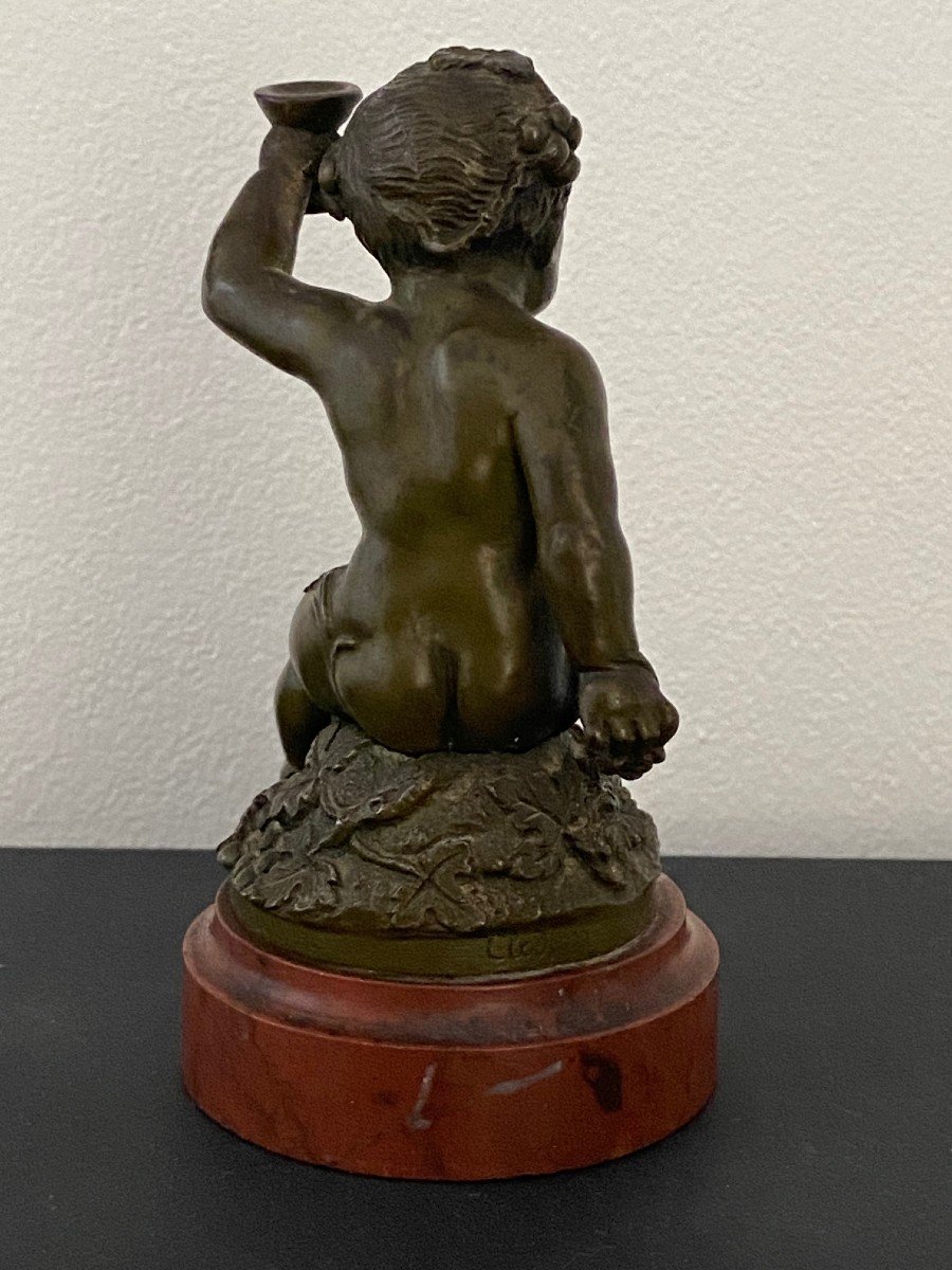 Bronze, Bacchus Enfant d'Après Clodion-photo-3