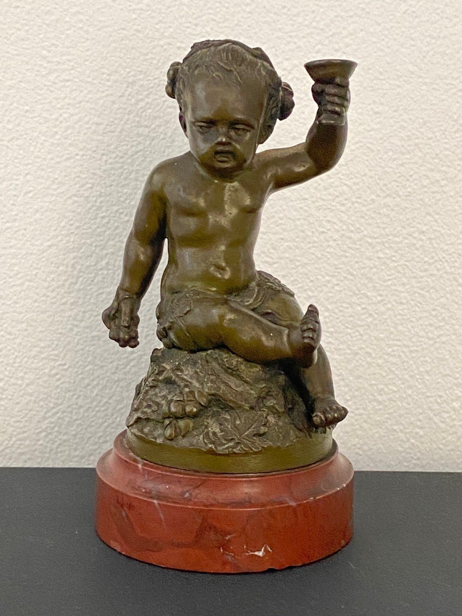 Bronze, Bacchus Child After Clodion