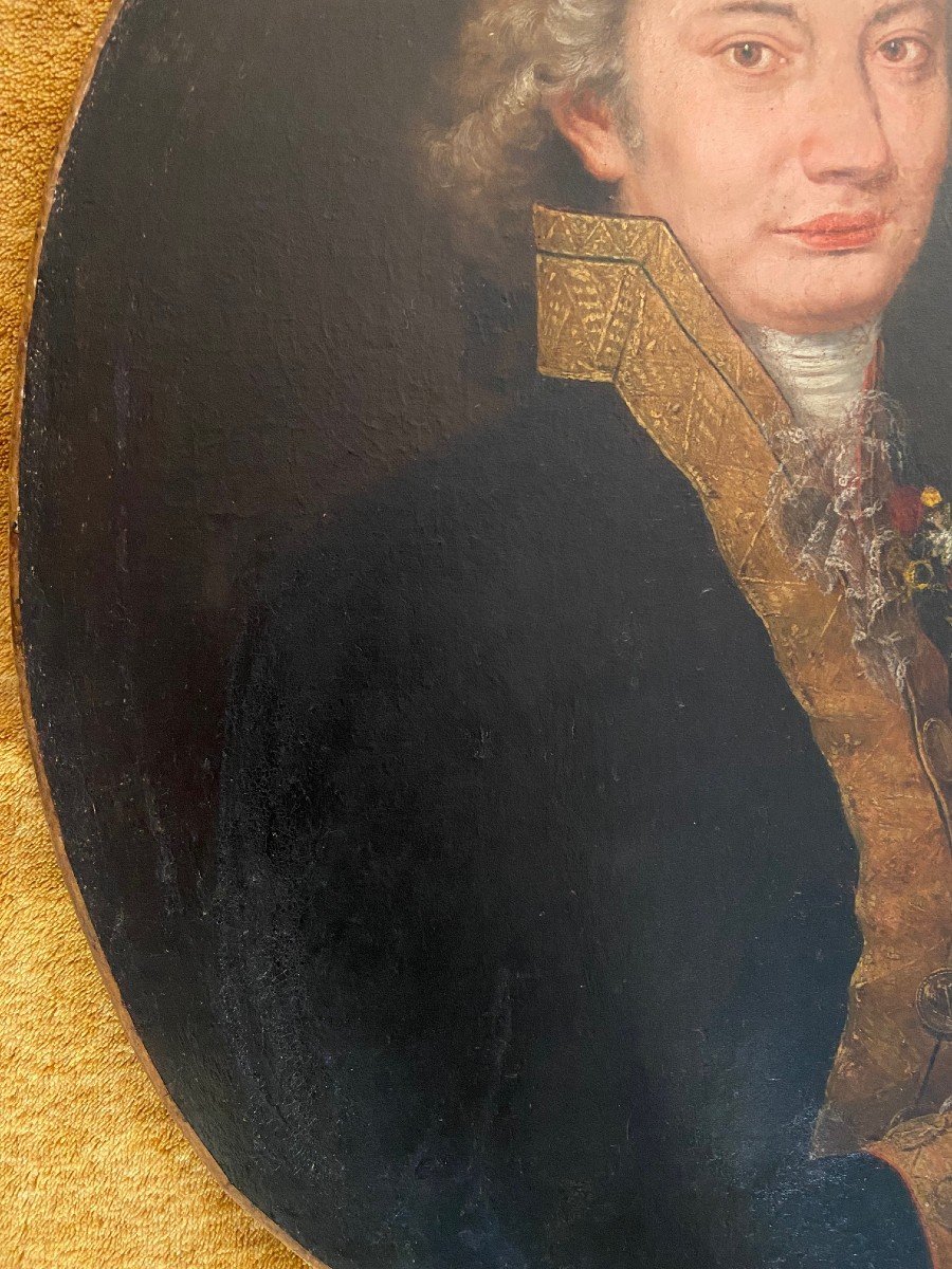 Hermanus Numan, Portrait d'Officier De La Marine Royale, XVIIIème Siècle-photo-3