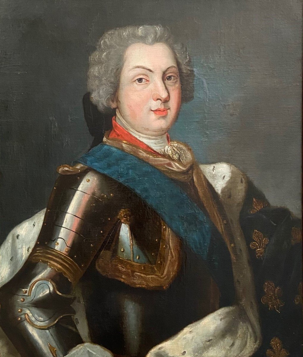 Portrait De Louis De France XVIIIème, Dauphin De France, Huile Sur Toile