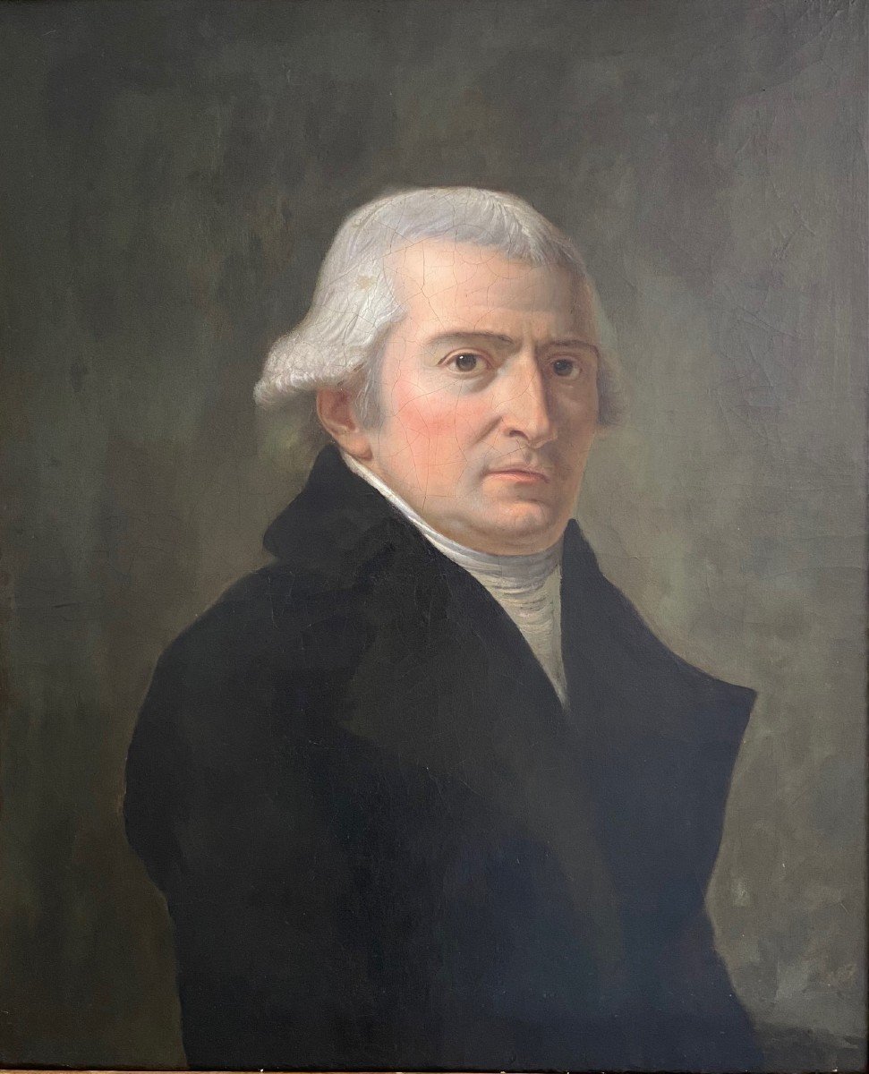 Portrait Of A Notable, Directoire/consulate Period, Oil On Canvas, Late 18th-early 19th Century