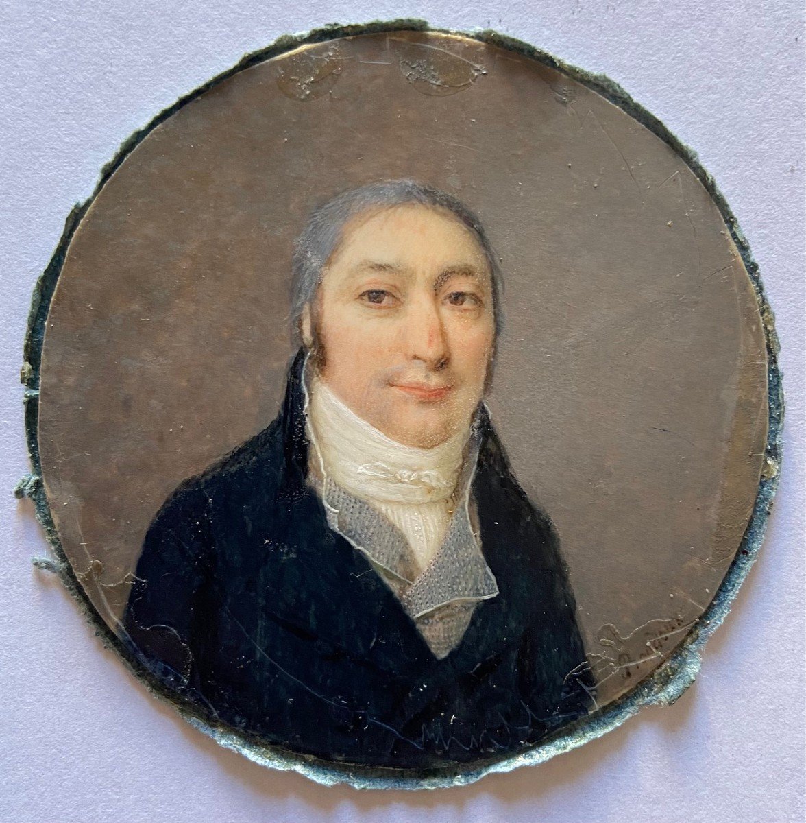 Boudoux Jean-françois, Miniature Sur Ivoire, Portrait De Notable,  XVIIIème Siècle-photo-3