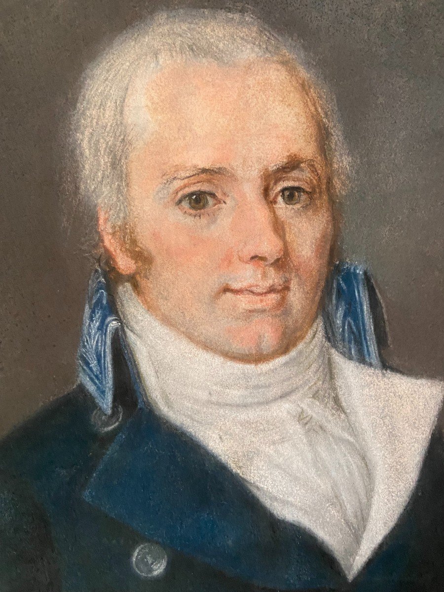 Portrait du comte Daru Pierre-Antoine-Noël-Bruno, 1er Empire, Pastel -photo-3