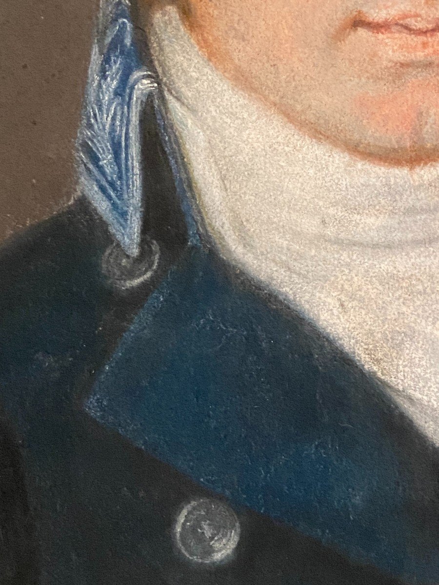 Portrait du comte Daru Pierre-Antoine-Noël-Bruno, 1er Empire, Pastel -photo-2