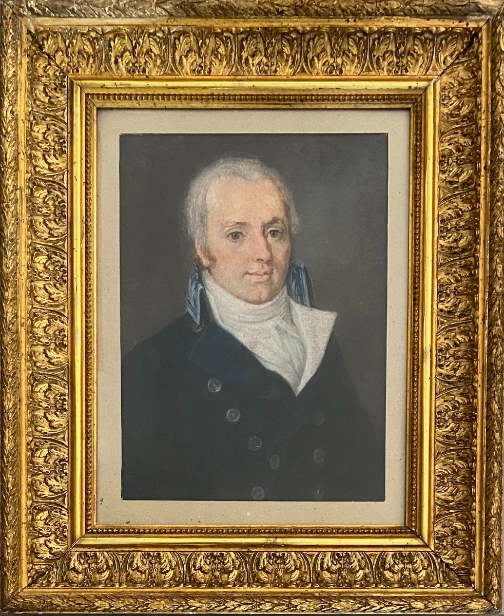 Portrait du comte Daru Pierre-Antoine-Noël-Bruno, 1er Empire, Pastel 