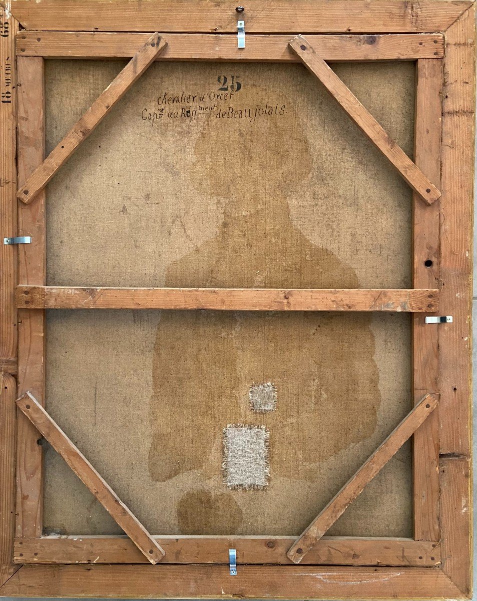 Portrait Du Chevalier d'Orcet, Capitaine Au Régiment De Beaujolais Sous Louis XVI-photo-5