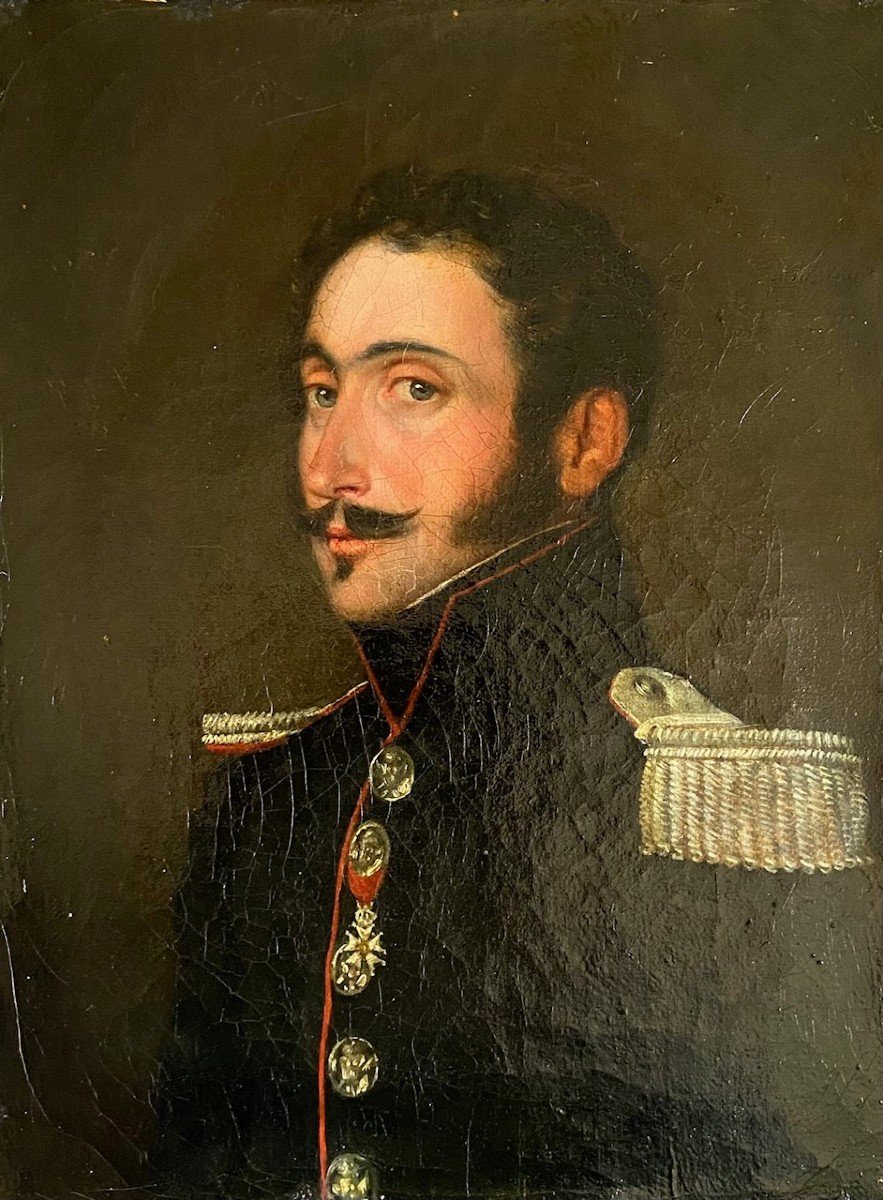 Portrait d'Officier De La Garde Royale, Vers 1815-photo-2