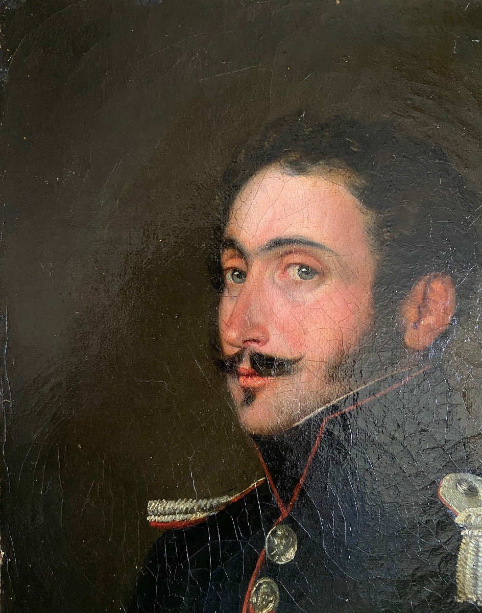 Portrait d'Officier De La Garde Royale, Vers 1815-photo-4