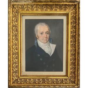 Portrait du comte Daru Pierre-Antoine-Noël-Bruno, 1er Empire, Pastel 