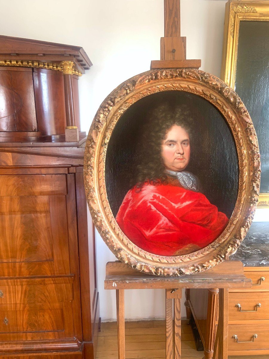 Attribué à Pierre Mignard  -  Portrait De François-Michel Le Tellier, Marquis De Louvois-photo-2