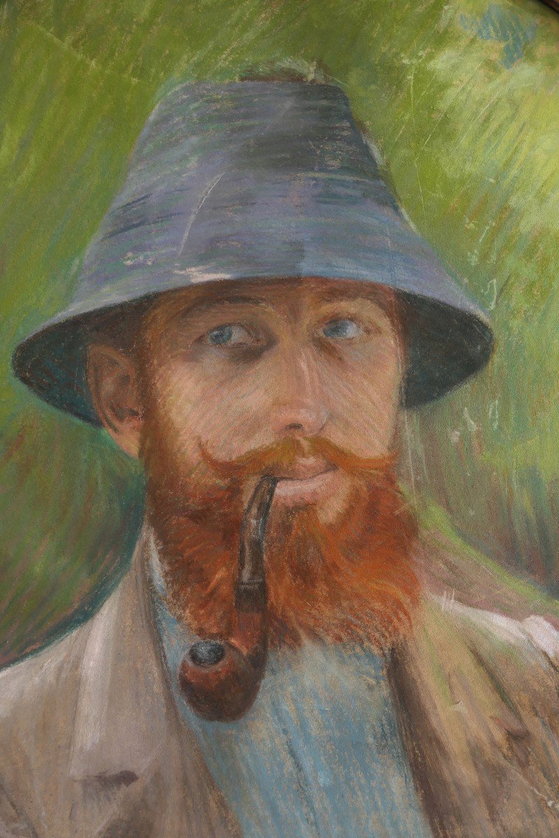 Attribué à Gustave Caillebotte circa 1877 Portrait de George Moore