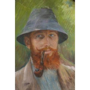 Attributed To Gustave Caillebotte Circa 1877 Portrait Of George Moore