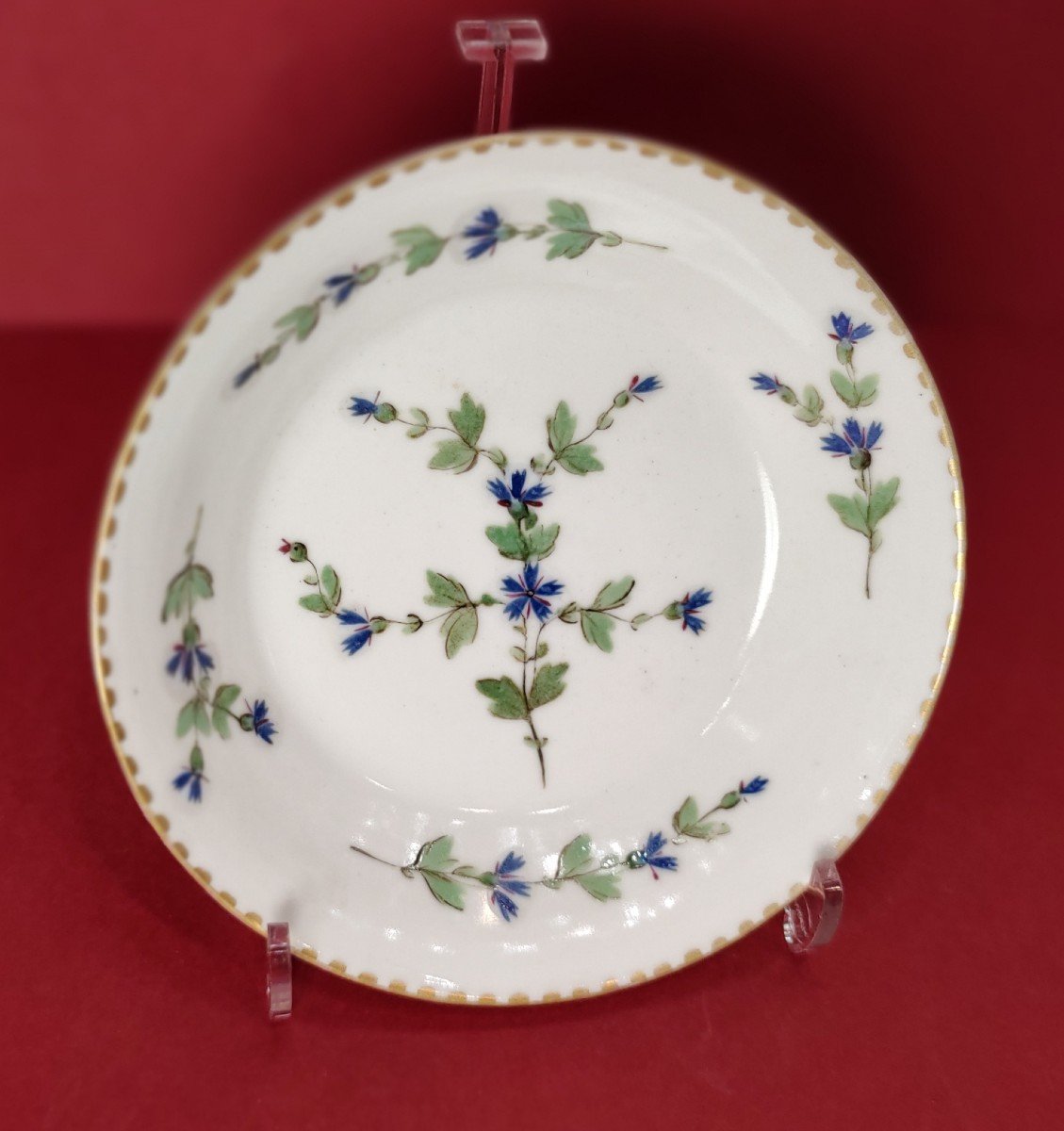 Manufacture De Locré - 18th Century - Big Chocolate Cup And Saucer.-photo-4