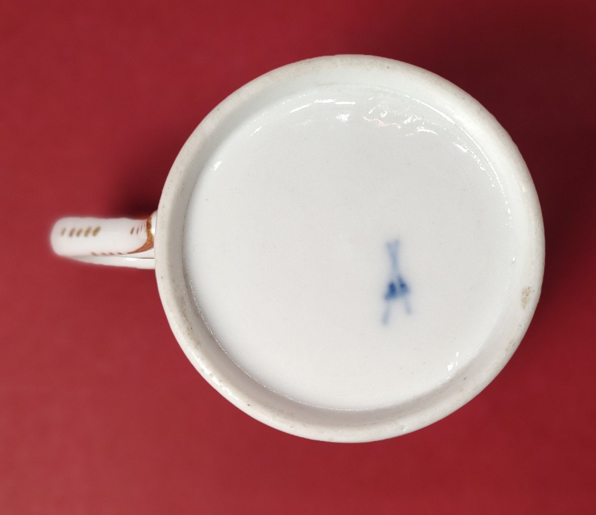 Manufacture De Locré - 18th Century - Big Chocolate Cup And Saucer.-photo-6