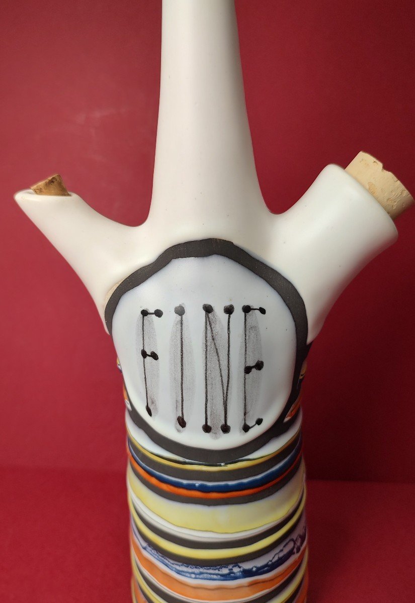 Roger Capron (1926-2006) - Vallauris - Bottle Marked “fine”.-photo-2