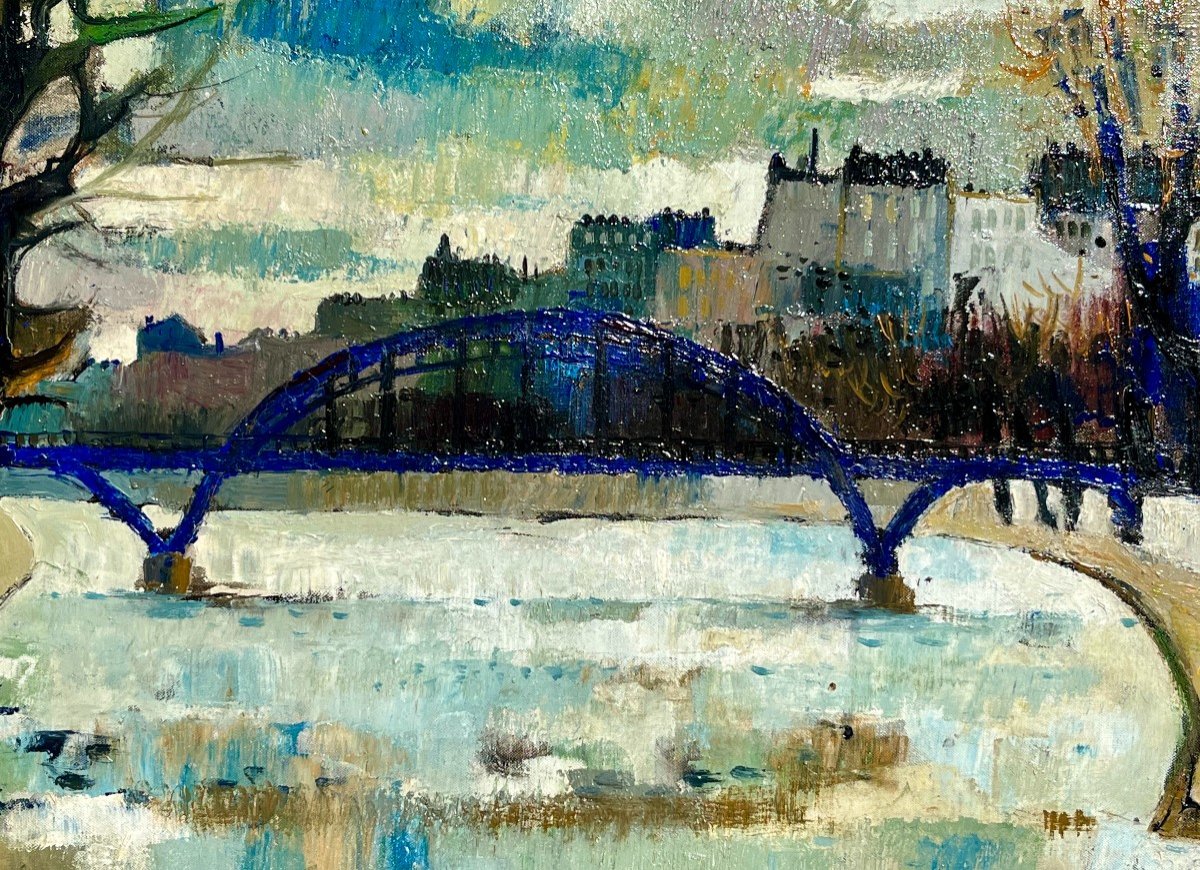 Guy Charon (1927-2021), Paris, The Seine, The Austerlitz Bridge, Circa 1960-photo-2