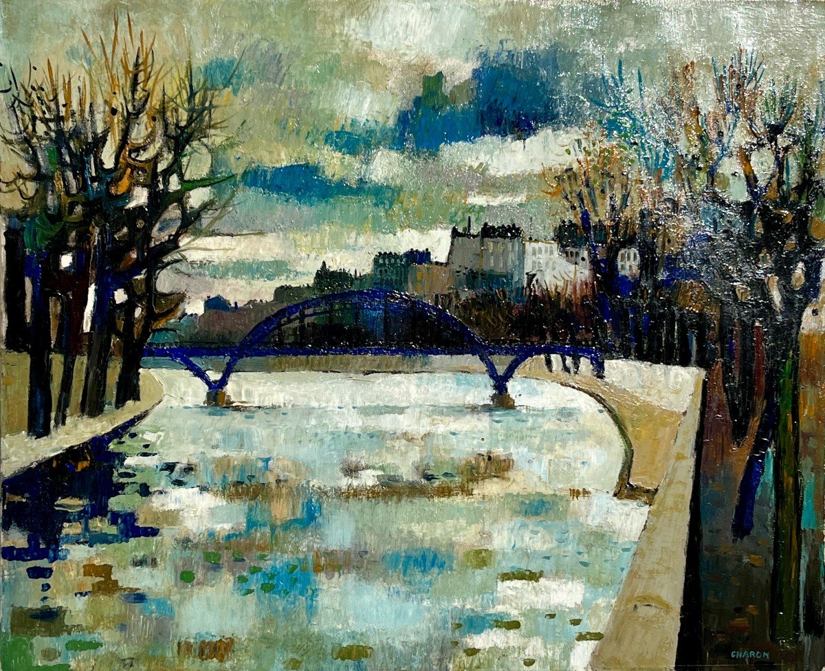 Guy Charon (1927-2021), Paris, The Seine, The Austerlitz Bridge, Circa 1960