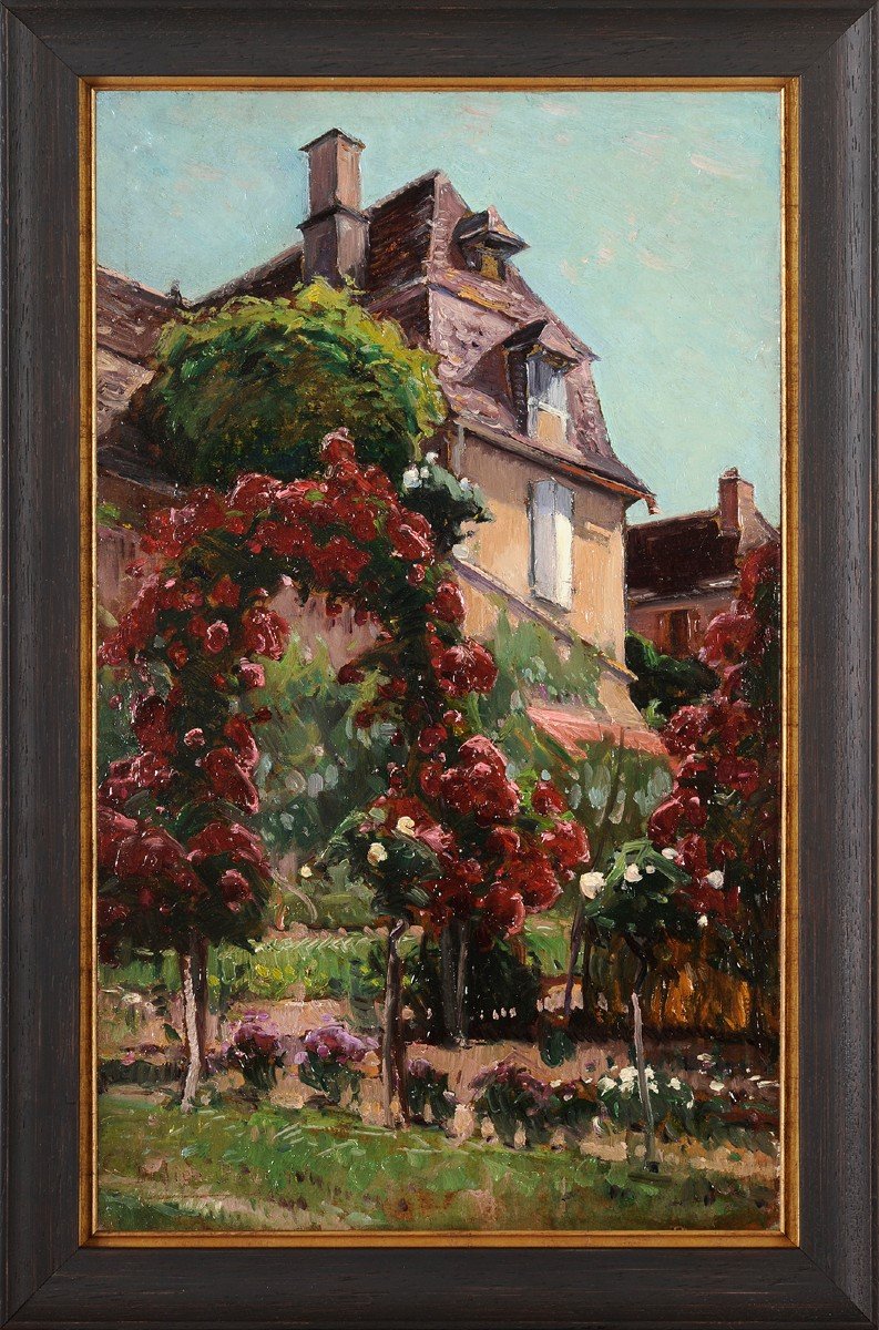 William Didier-Pouget (1864-1959) Maison à Argentat Corrèze Dordogne Rose-photo-2