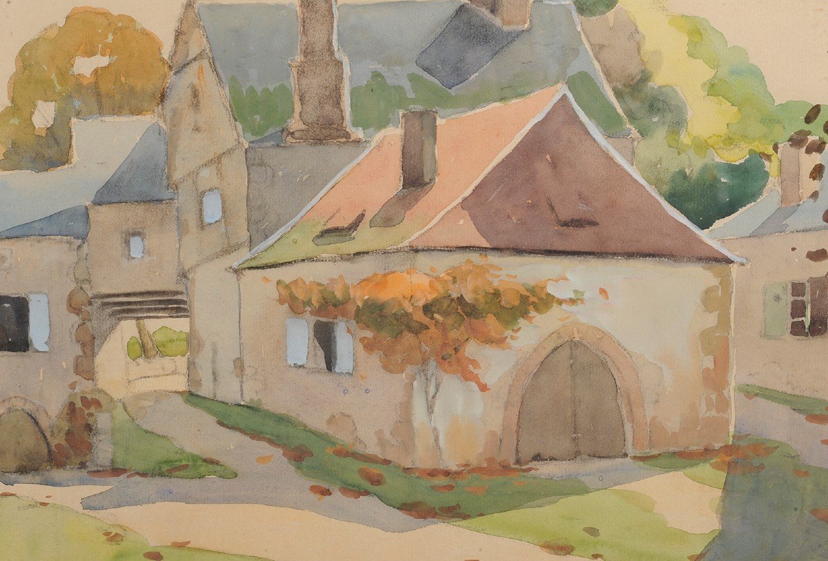 Robert Dessales-quentin (1885-1958) Castle Of Turenne Corrèze-photo-3