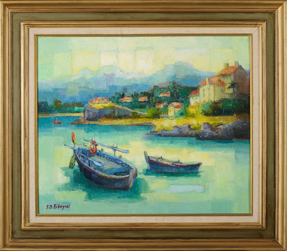 Jean-Daniel Ribeyrol (1918-2005) Propriano Corse bateau marine-photo-2