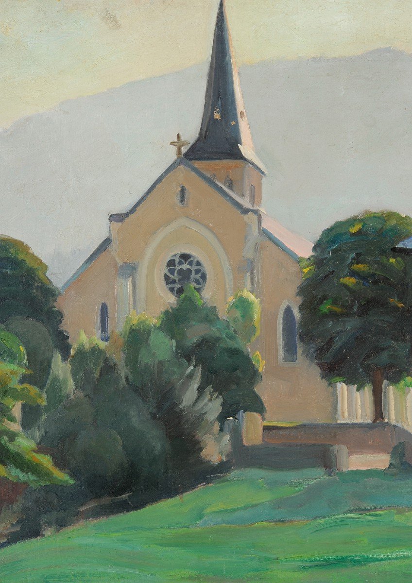Raymond Dufrêne (1887-1973) Eglise de Gruffy Haute-Savoie Annecy-photo-3