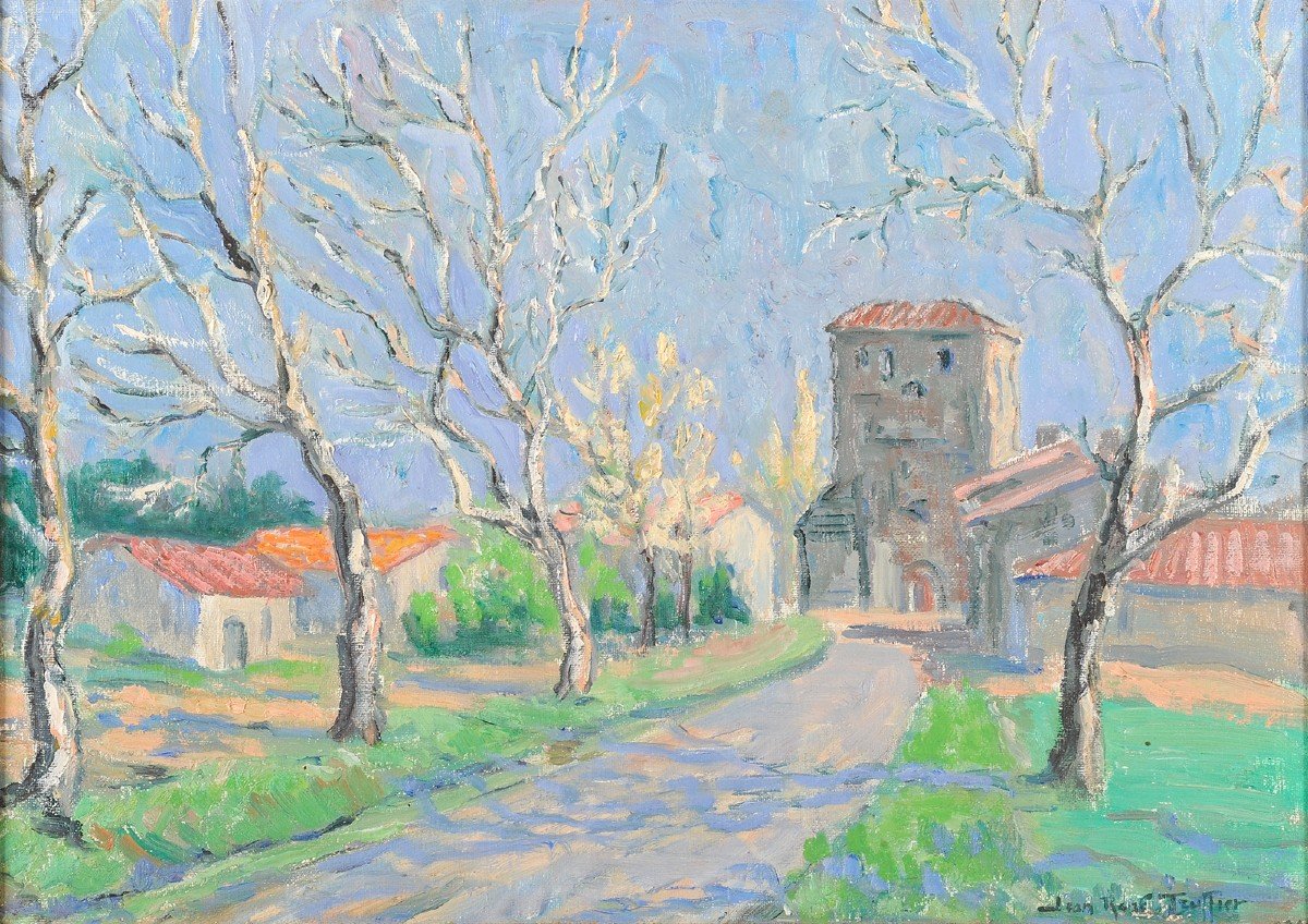 Jean-René Truffier (1905-1982) Pressac - Château l’Evêque Agonac Dordogne Périgueux