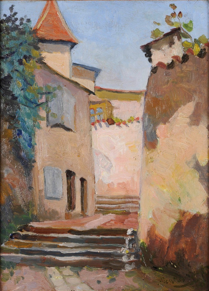 Robert Dessales-quentin (1885-1958) The Hôtel De Fayolle In Périgueux Dordogne Périgord-photo-2