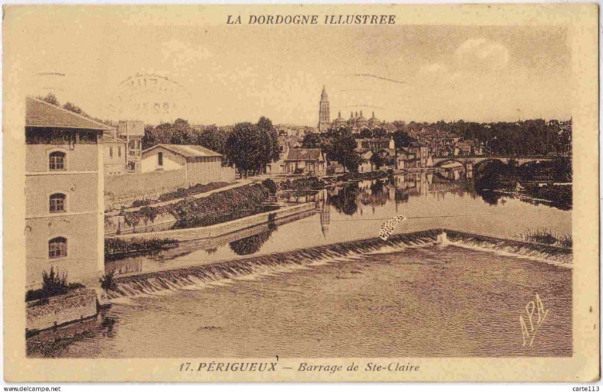 Gilbert-Privat (1892-1969) Les moulins de Cachepur et Saint Claire à Périgueux Dordogne-photo-3