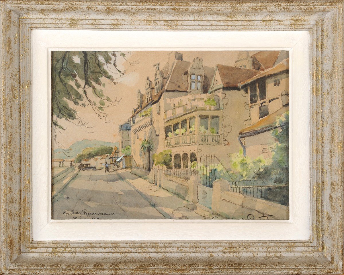 Robert Dessales-Quentin (1885-1958) La maison des Consuls à Périgueux Dordogne-photo-2